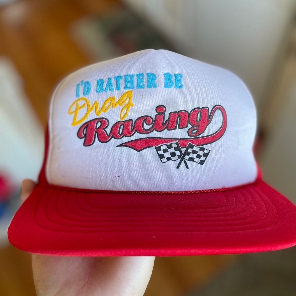 Vintage racing trucker hat‎ snapback